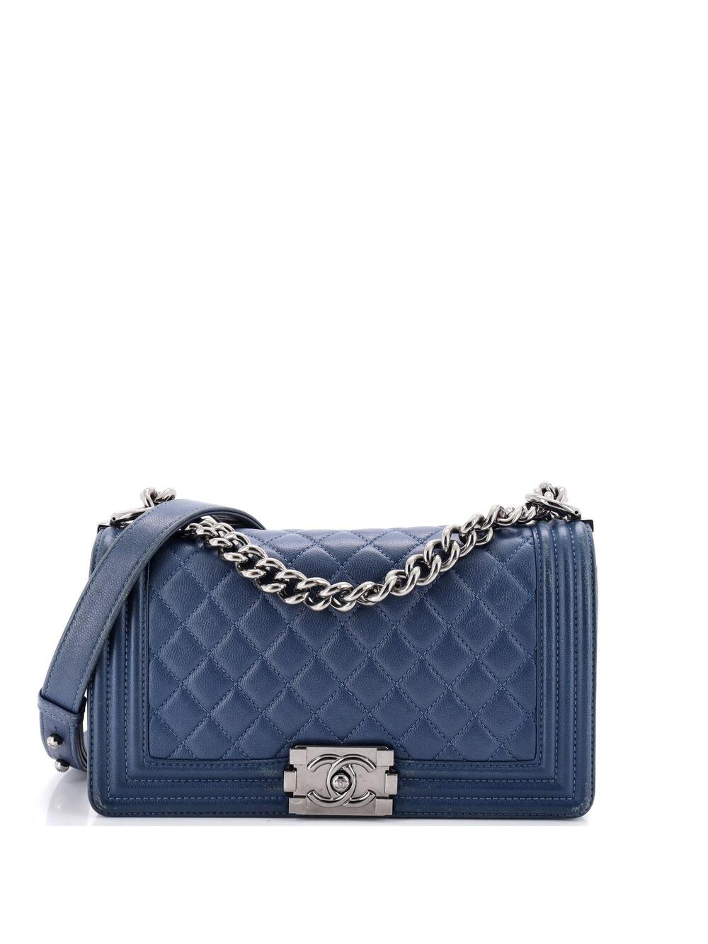 Chanel Boy Flap Bag Quilted Caviar Old #352321C49B